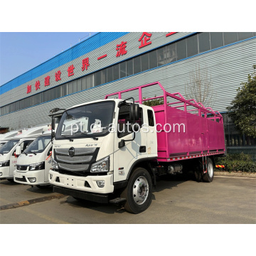 FOTON 4X2 6 rodas Caminhão de transporte de ovelhas de vaca para transporte de animais de ovelha de vaca